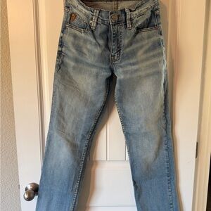 Men's Light Blue Straight Jeans
